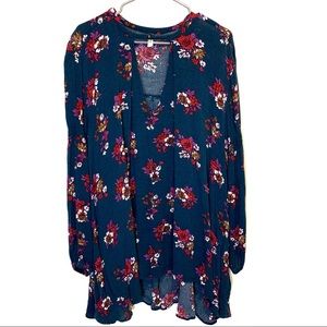Free People Retro Print Swing Tunic M
